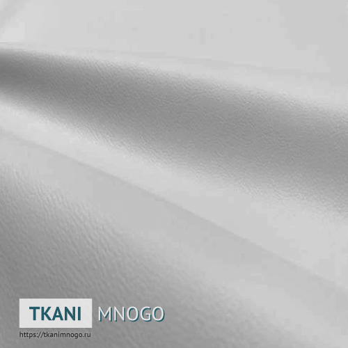 Фото ткани H-6 Кожа искусственная крупным планом, цвет серебро, рисунок однотонный, производитель Китай