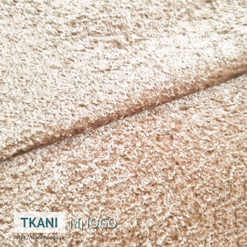 Фото материала велюра “HY2025-3” (однотонный бежевый)