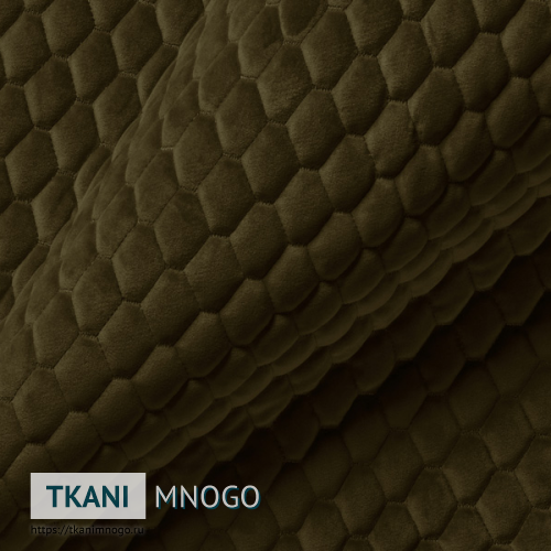 Фото фактуры велюра “AY1-18A” (ромб коричневый)