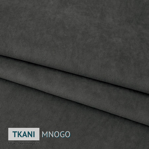 Фото ткани велюра “188-12” (однотонный серый)