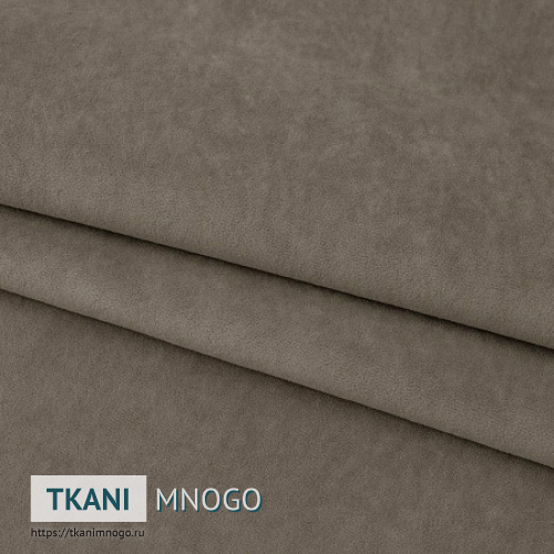 Фото ткани велюра “188-3” (однотонный коричневый)