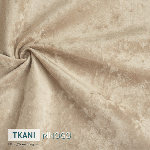 Фото обивки велюра “003” (однотонный бежевый)
