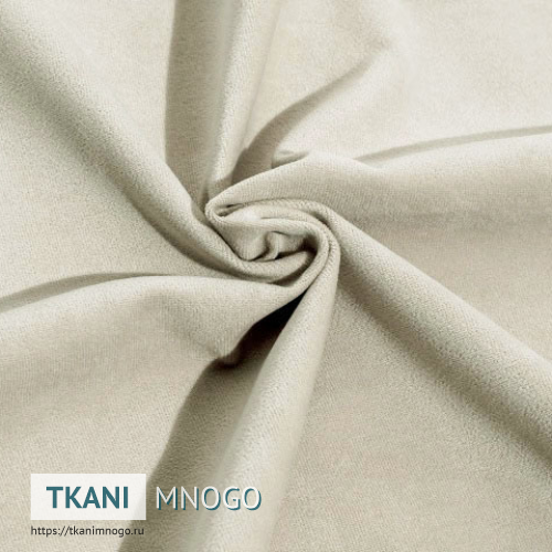 Фото ткани велюра “cf005-1” (однотонный бежевый)