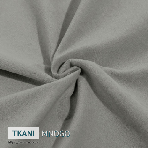 Фото обивки велюра “cf005-5” (однотонный серый)