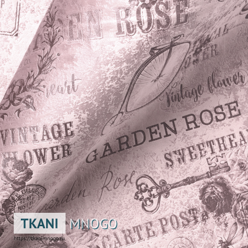 Фото обивки велюра лазерпринт Прованс А132 (Garden/Гарден) абстракция розовый