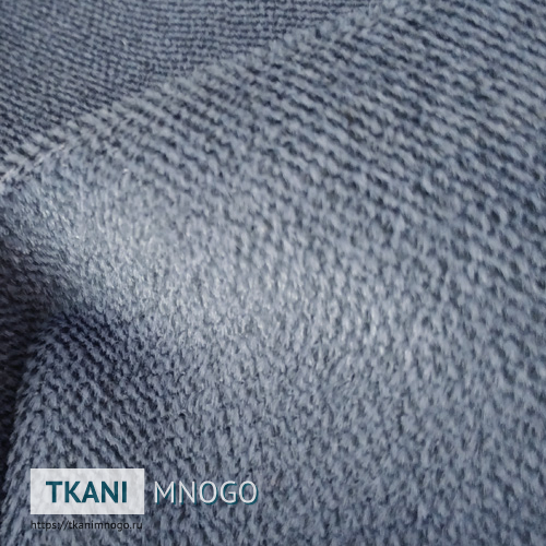 Фото обивки велюра “EL-10” (однотонный синий)