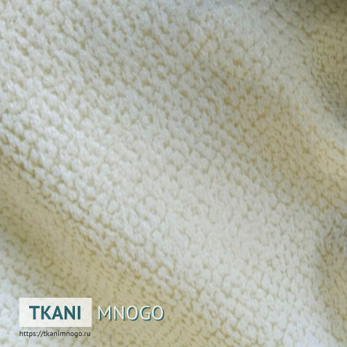 Фото внешнего вида велюра “112-15” (однотонный белый)